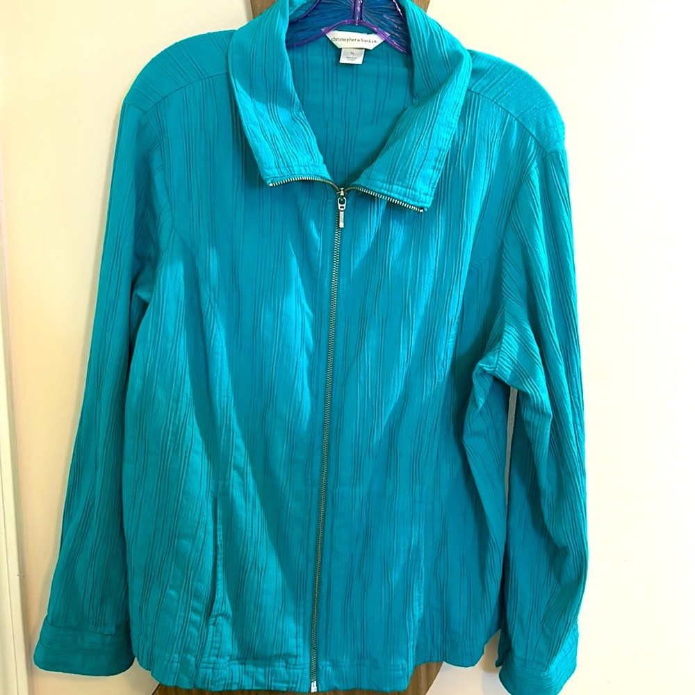 Teal Christopher & Banks Jacket XL like new